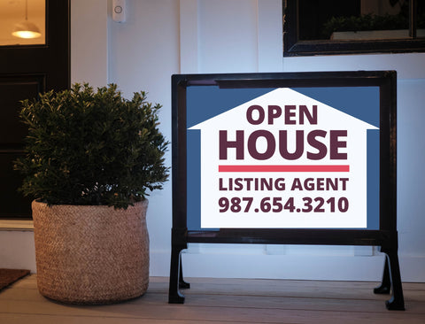 Real Estate Open House Custom Yard Sign