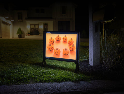 Circle Of Jack O Lanterns Halloween Yard Sign