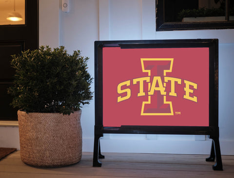 Iowa State Red Logo Yard Sign