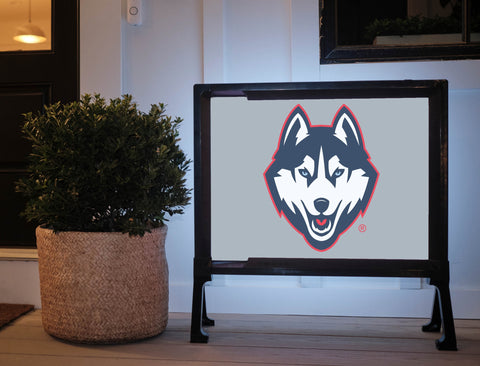 Huskies Color Block UConn Yard Sign