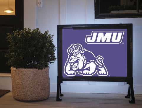 JMU Purple Duke Dog Lumilawn Sign