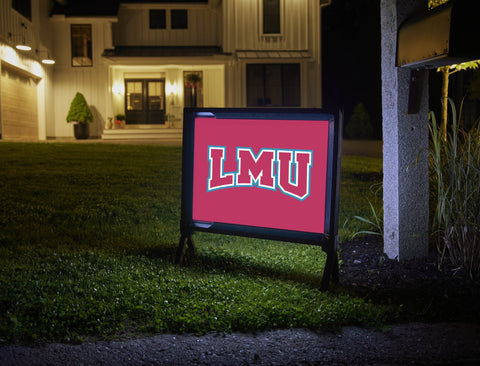 LMU Athletics Mark Crimson Yard Sign