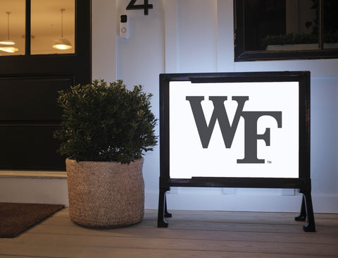 WF White Lumilawn Sign