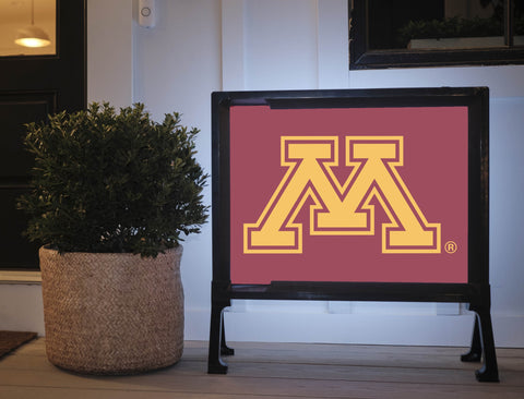 Minnesota M Maroon Yard Sign