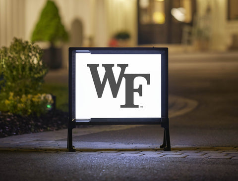 WF White Lumilawn Sign