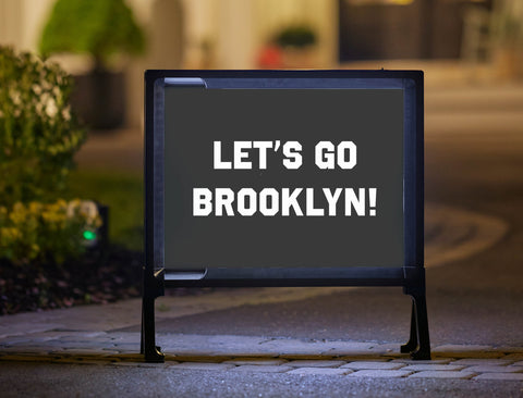 Brooklyn Professional Basketball Fandom Yard Sign