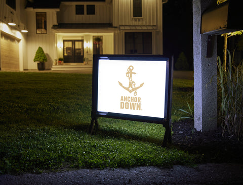 Vanderbilt University Anchor Down White Yard Sign