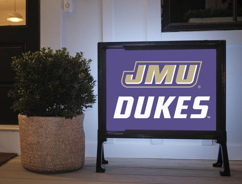 JMU Dukes Purple Yard Sign