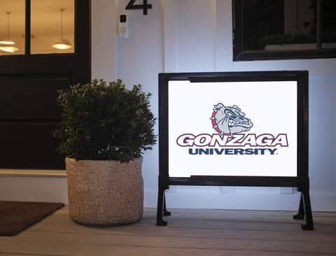 Gonzaga University Bulldog White Lumilawn Sign