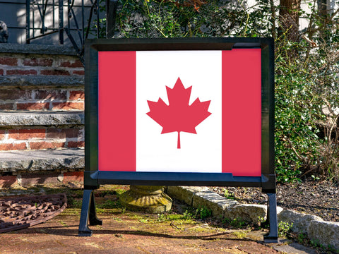 Flag Canada Yard Sign