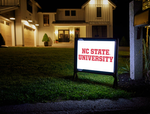 NC State University White Lumilawn Sign