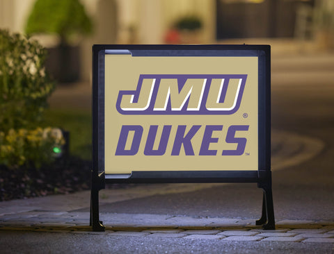 JMU Dukes Gold Lumilawn Sign