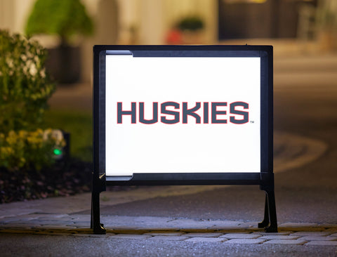 Huskies Color Block UConn Yard Sign