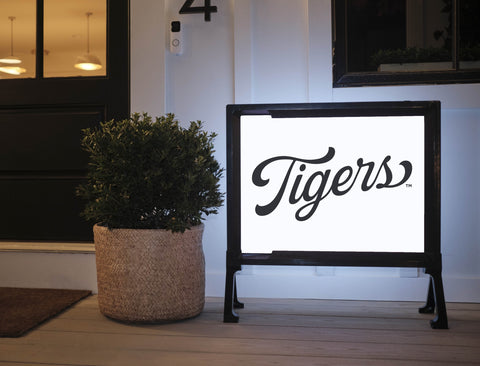 Missouri Tigers Script Mark White Yard Sign