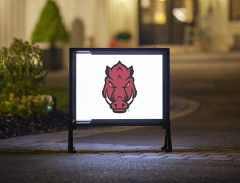 Arkansas Razorbacks Athletics Mark White Yard Sign