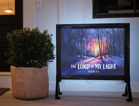 Lord is my Light Yard Sign