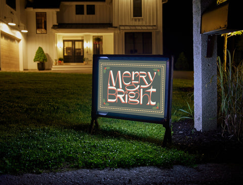 Merry & Bright Yard Sign