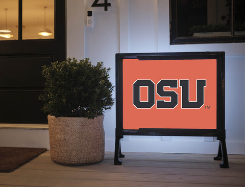 Oregon State OSU Wordmark Orange Yard Sign