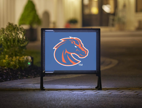 Boise State Broncos Primary Mark Blue Lumilawn Sign