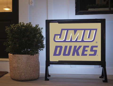 JMU Dukes Gold Lumilawn Sign