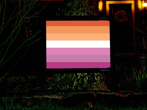 Lesbian Pride Flag Yard Sign