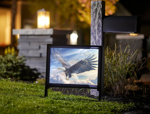 Soaring Eagle Patriotic Yard Sign