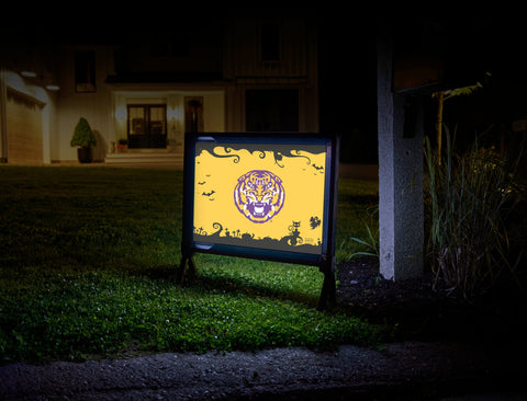 Tiger Halloween LSU Yard Sign