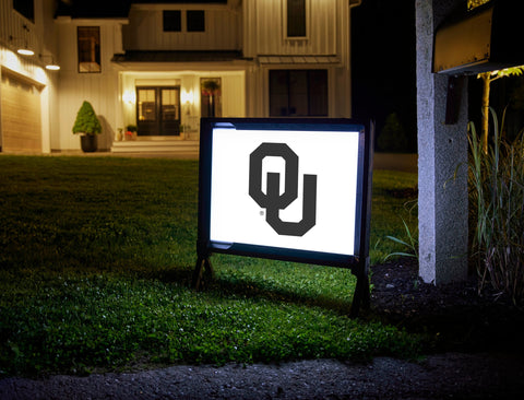 Oklahoma Black Athletics Mark White Yard Sign