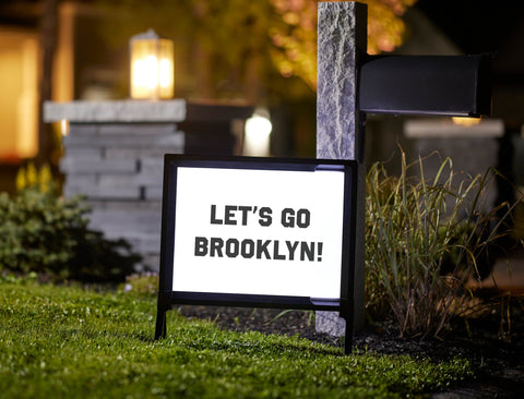 Brooklyn Professional Basketball Fandom Yard Sign