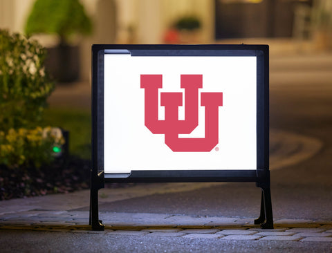 University of Utah White Yard Sign