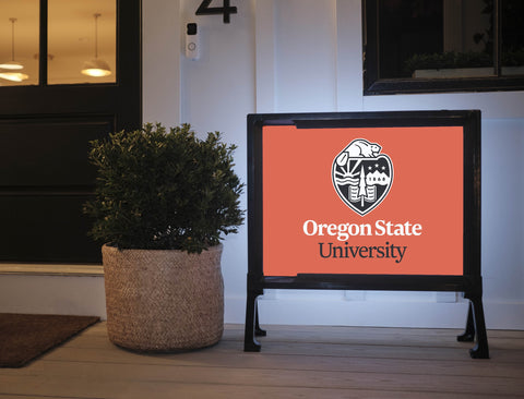 Oregon State Institutional Mark Orange Yard Sign