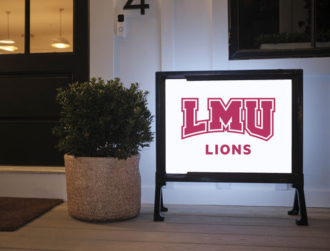 LMU Lions Mark Crimson Yard Sign