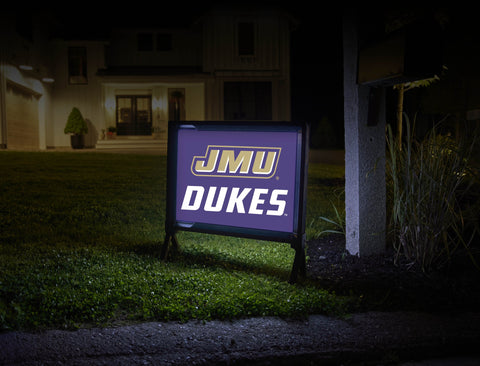 JMU Dukes Purple Yard Sign