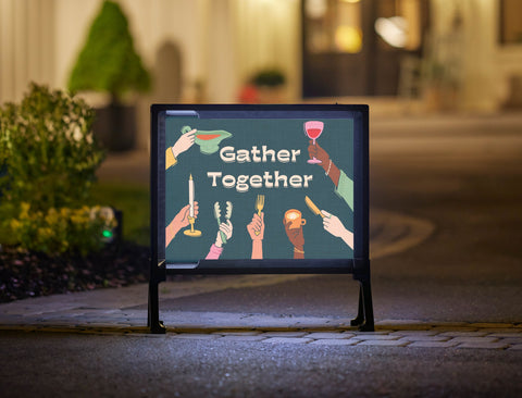 Gather Together Lumilawn Sign