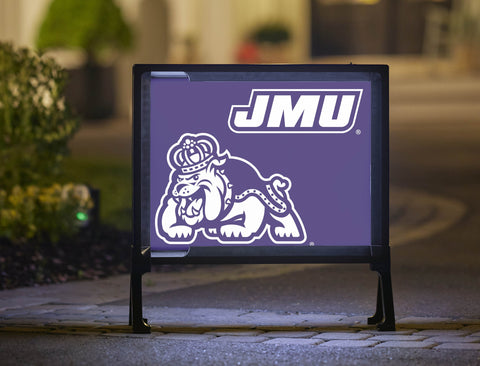 JMU Purple Duke Dog Lumilawn Sign