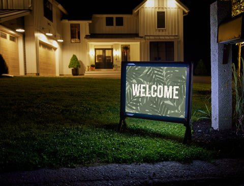 Tropical Welcome Lumilawn Sign