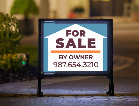 For Sale By Owner Real Estate Yard Sign