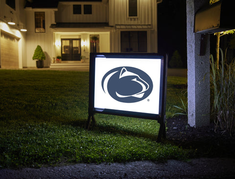 Penn State Lion Mark White Yard Sign