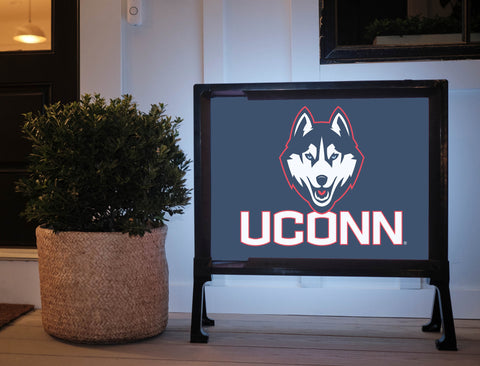 UConn Huskies Color Block Yard Sign