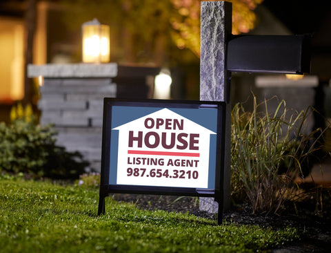 Real Estate Open House Custom Yard Sign