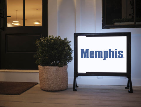 Memphis White Lumilawn Sign