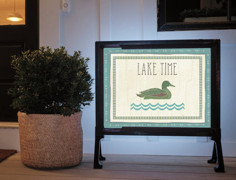 Lake Time Yard Sign