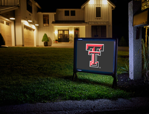 Texas Tech TT Black Lumilawn Sign