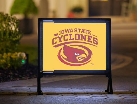 Iowa State Cyclones Yellow Yard Sign