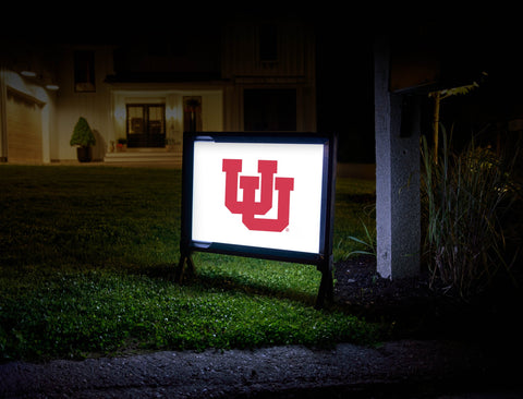 University of Utah White Yard Sign