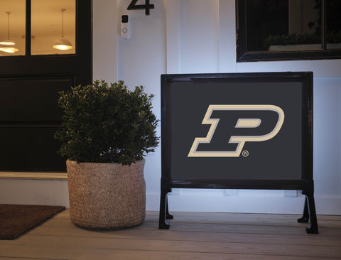 Purdue P Black Yard Sign