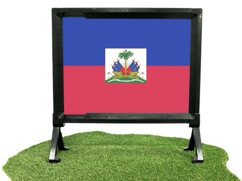 Flag Haiti Yard Sign