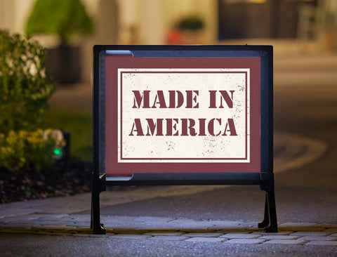 Made In America Americana Yard Sign