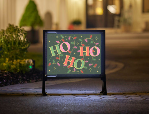 Ho Ho Ho Lumilawn Sign