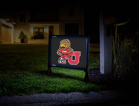 Swoop University of Utah Black Yard Sign